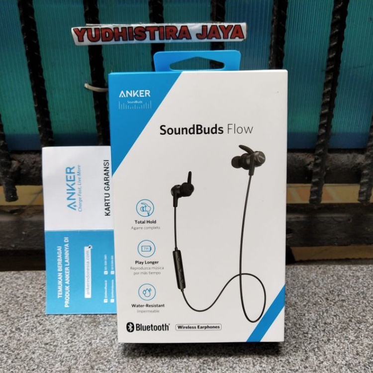 Anker soundbuds flow earphone bluetooth ipx7 with Mic A3234 Resmi