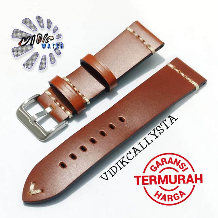 TALI JAM TANGAN KULIT HANDMADE LEATHER STRAP WATCH ASLI 22 24 MM