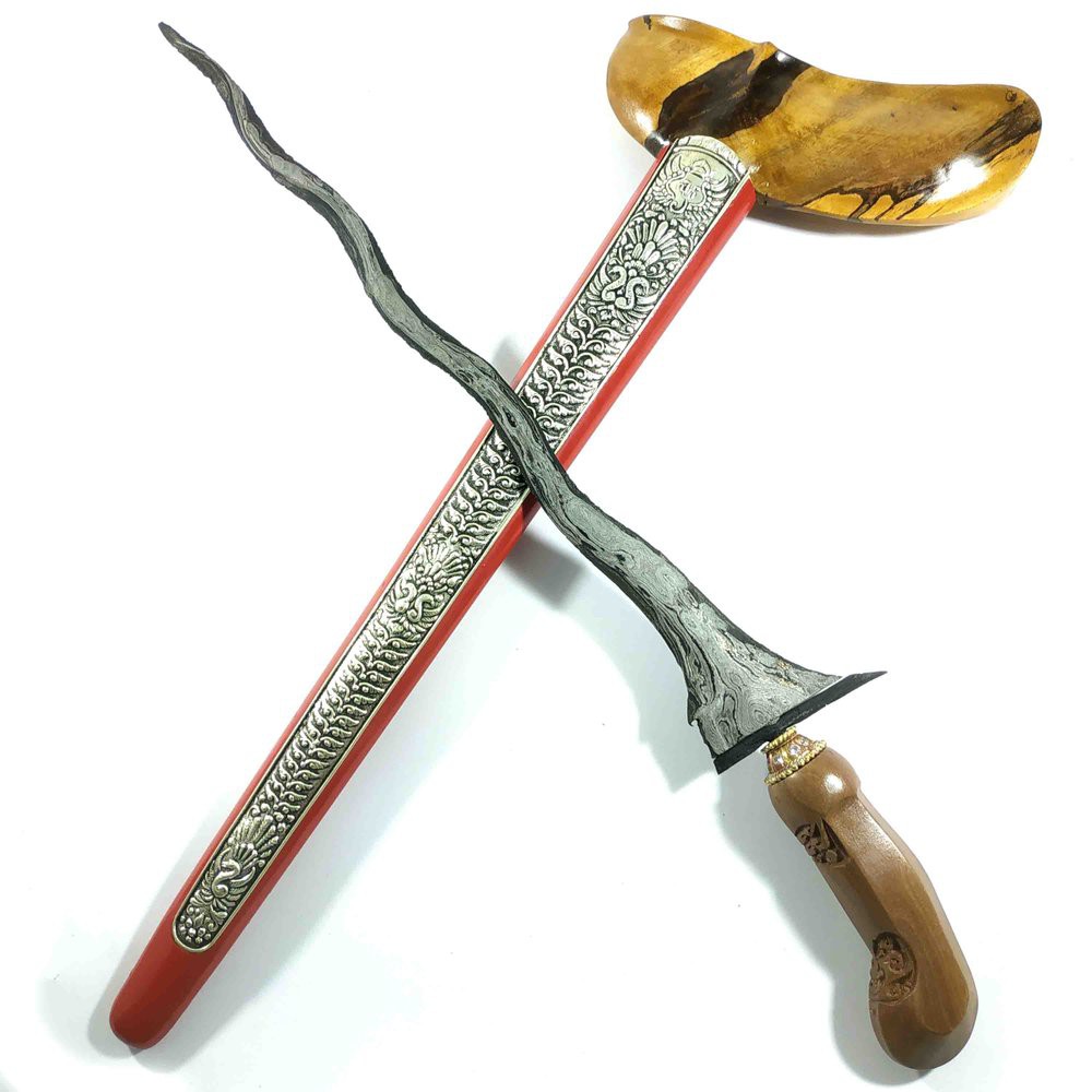 Keris Sepuh Sempana Luk 9 Pamor Pedaringan Kebak Meteor Akhodiyat Tangguh Pengging