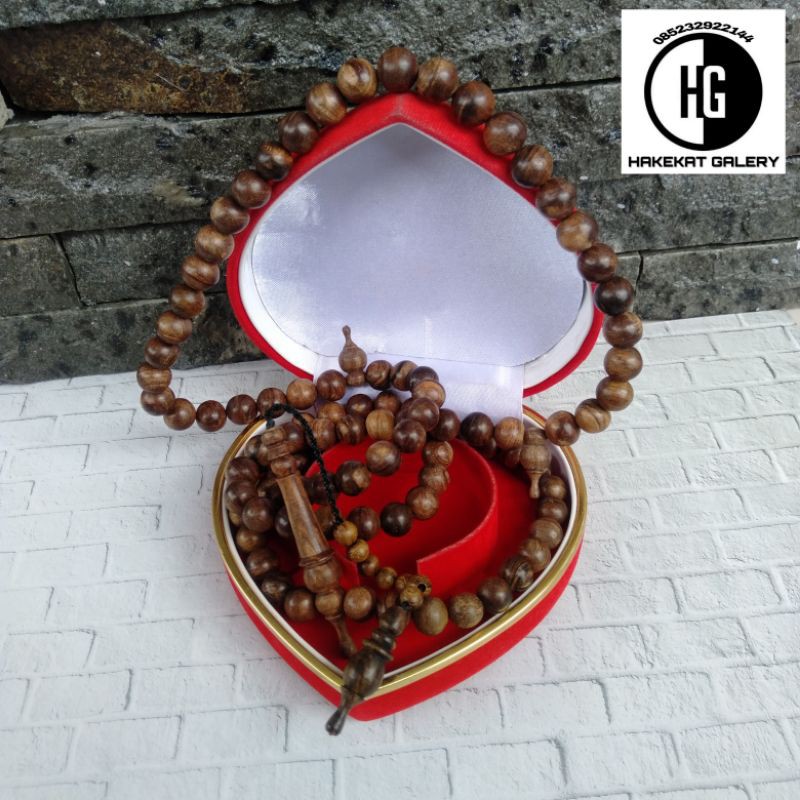 Tasbih Gaharu Wangi / Tasbih Kayu Gaharu Kalimantan Asli / Tasbih 99 / Tasbeh Gaharu