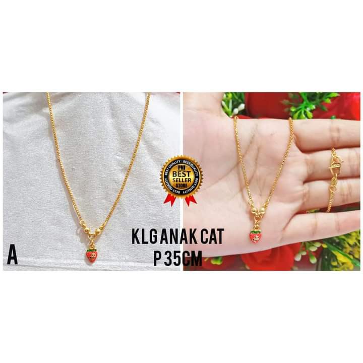 Kalung TITANIUM Anak Karakter Berbagai Motif Perhiasan Anak (COD)