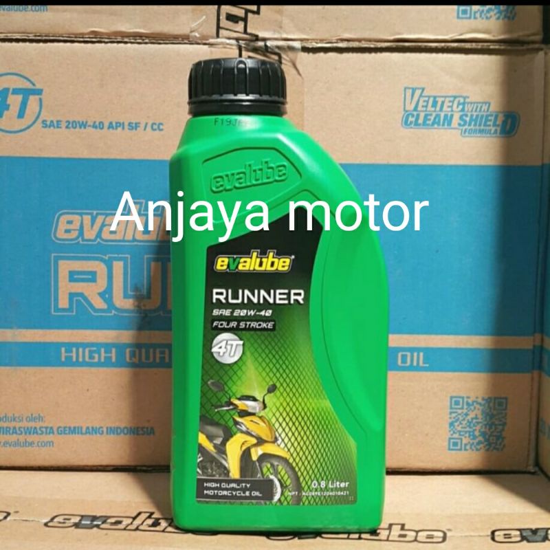 OLI MESIN MOTOR EVALUBE 4T RUNNER 20W-40 800ml