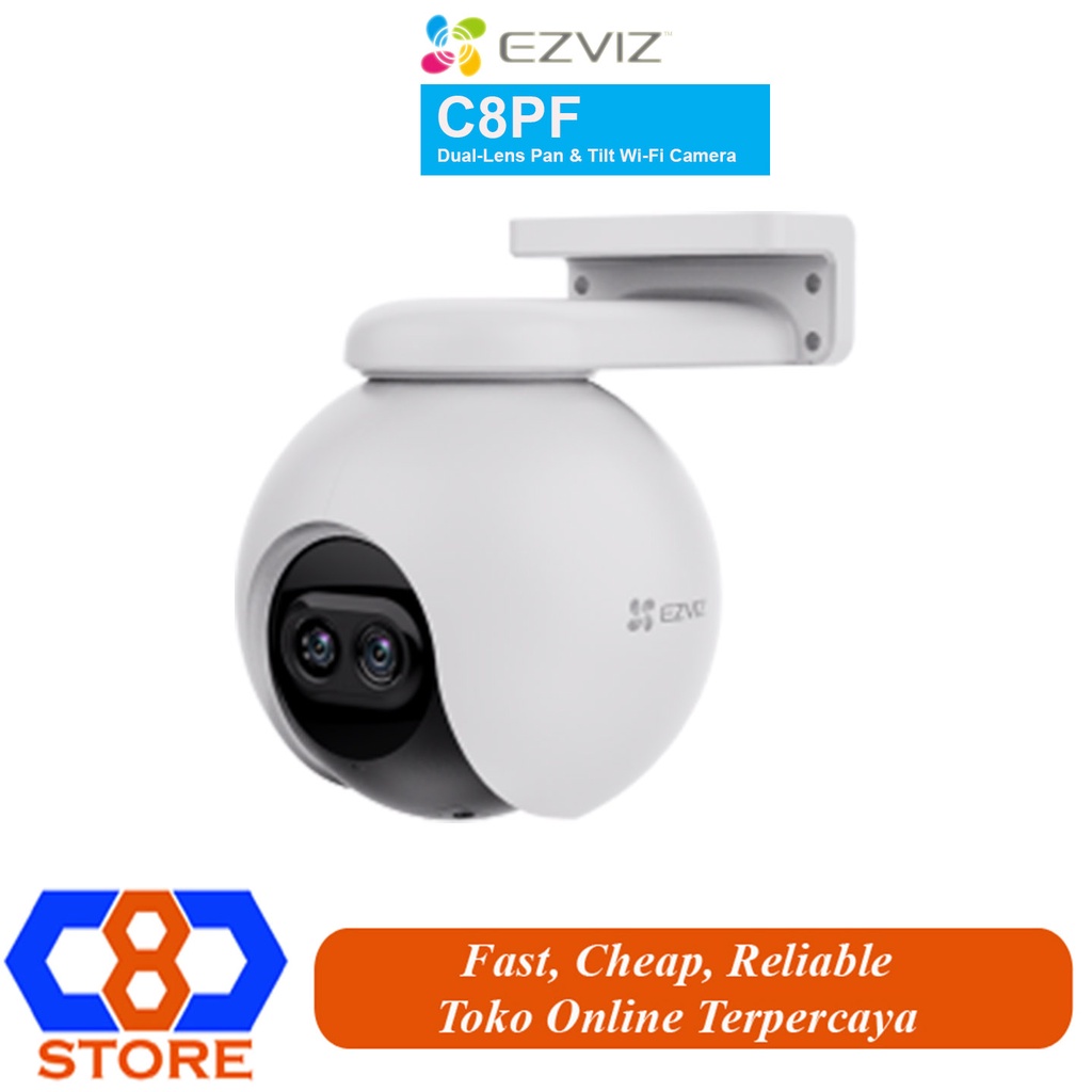 EZVIZ C8PF 1080P DUAL-LENS AI PAN TITL ZOOM WIFI OUTDOOR CAMERA RESMI