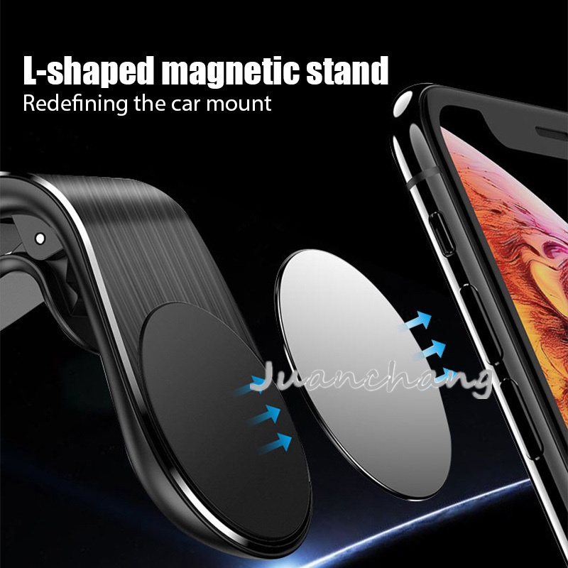 Bracket Wadah Penyangga Handphone Universal Dengan Model Magnetik Dapat Berputar 360 Untuk Mobil° Braket Stand Holder Smartphone Mount Air Vent Mobil