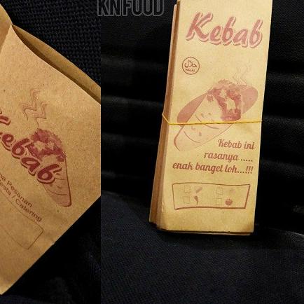 

✲ Kantong Kebab Kecil 100 pcs - Dus Kebab Coklat Kecil - Kemasan Untuk Kebab isi 100 ✮