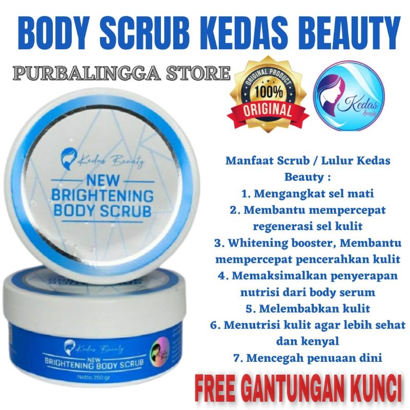 BODY SCRUB KEDAS BEAUTY ORIGINAL BPOM BISA COD / LULUR KADES BIUTY / GOLD JELLY KEDAS BEAUTY / KERAS
