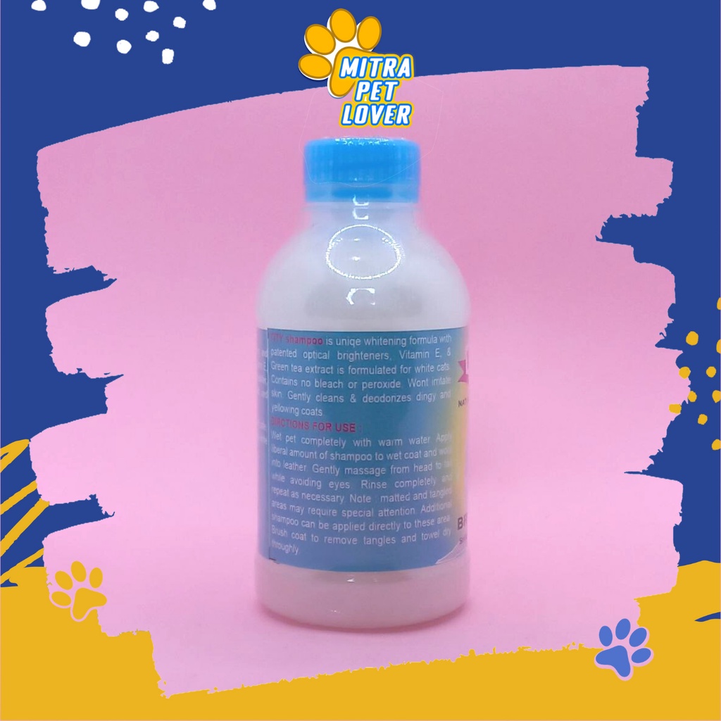 SHAMPO ANJING BERBULU PUTIH - TITY SHAMPOO DOG 250 ML ORIGINAL UNTUK ANJING BERBULU PUTIH HALUS BERSIH LEMBUT WANGI BERKEMILAU MENGHALUSKAN MELEMBUTKAN DOGGY PUPPIES PUPPY VETERINARY TAMASINDO OBAT DAN VITAMIN HEWAN BINATANG PELIHARAAN MITRAPETLOVER