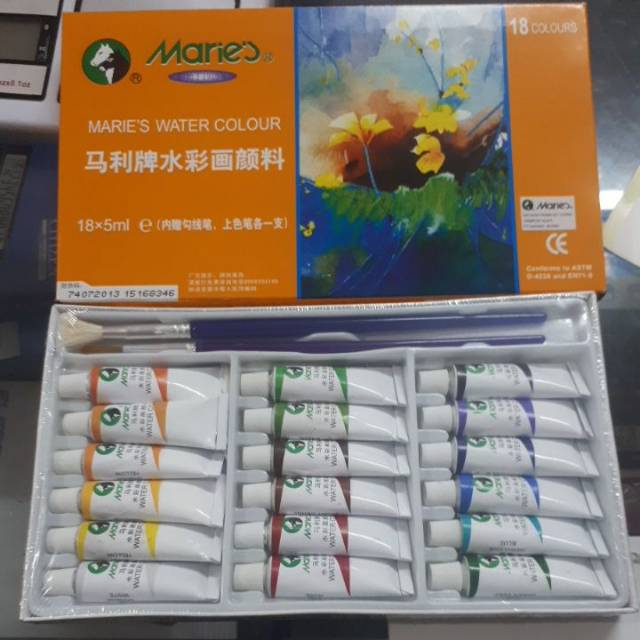 Cat air maries 18 warna free kuas Shopee Indonesia Cat air maries 18 warna free kuas Shopee Indonesia