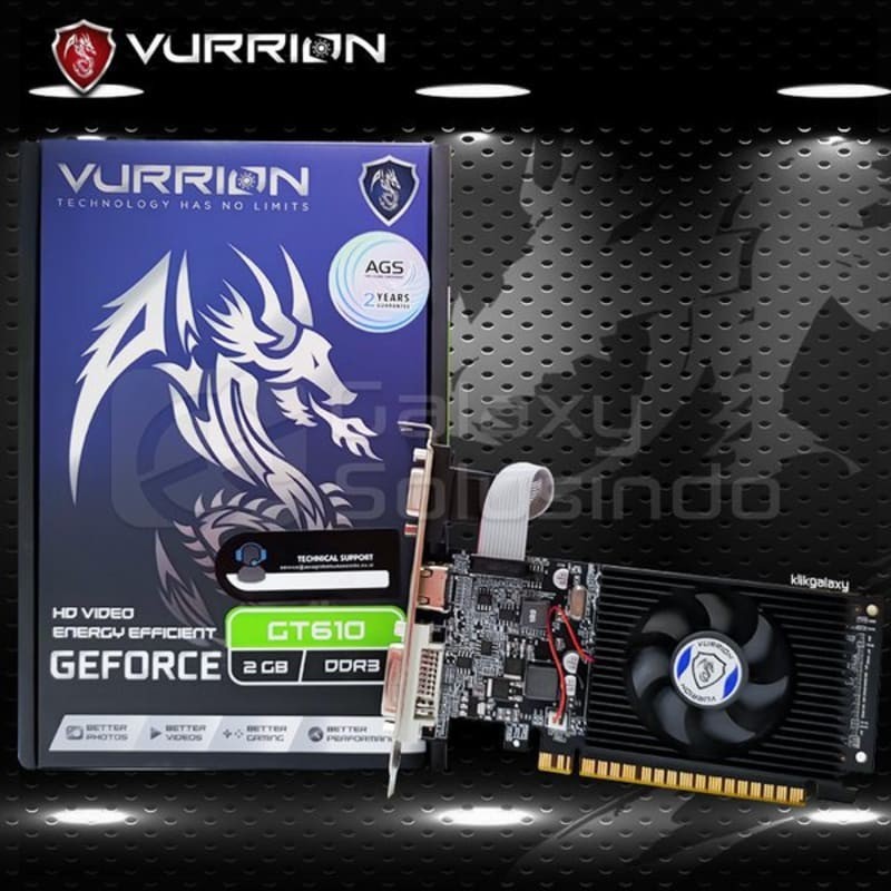 VGA VURRION GT 610 2GB DDR3 64Bit GAMING VGA