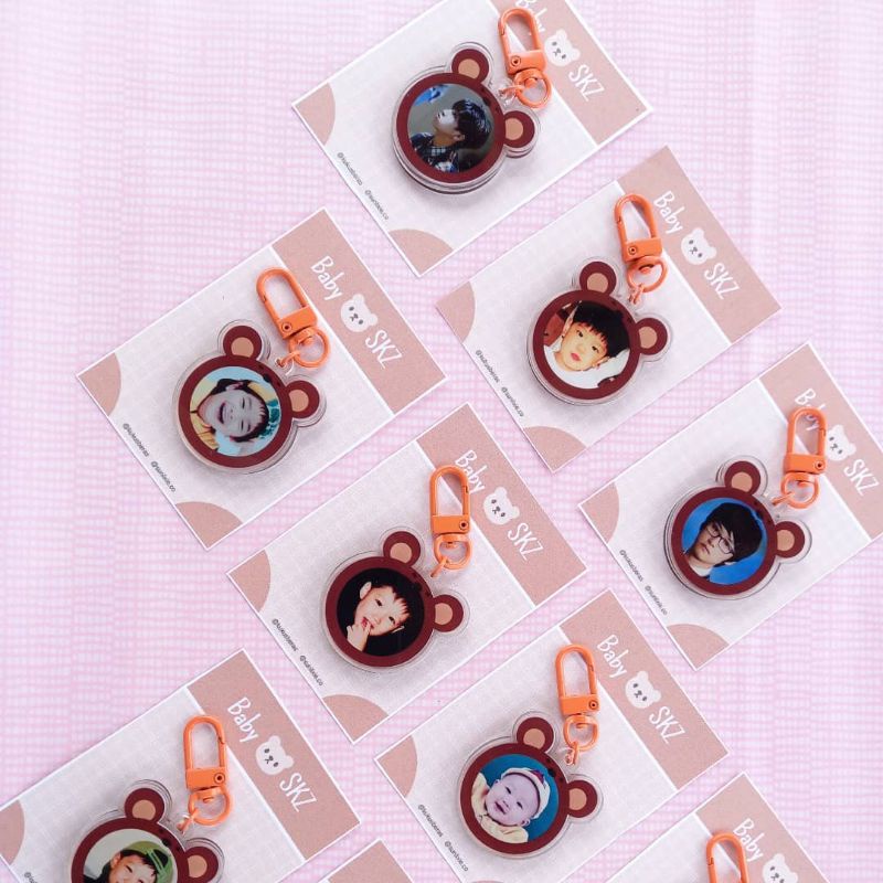 KEYCHAIN KEYRING Baby Bear STRAY KIDS SKZ SKZOO leeknow bayi childhood minsung banginho hyunlix noea