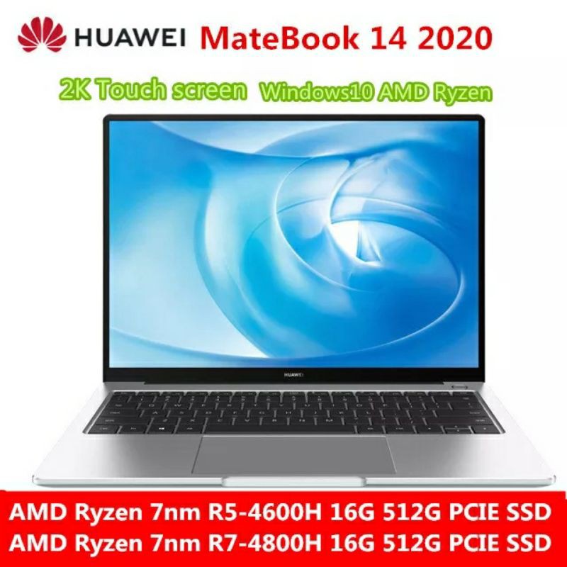Huawei MateBook 14 2020 Touchscren 14 inch AMD Ryzen 7nm R5-4600H / R7-4800H 16GB/512GB FHD IPS 2K
