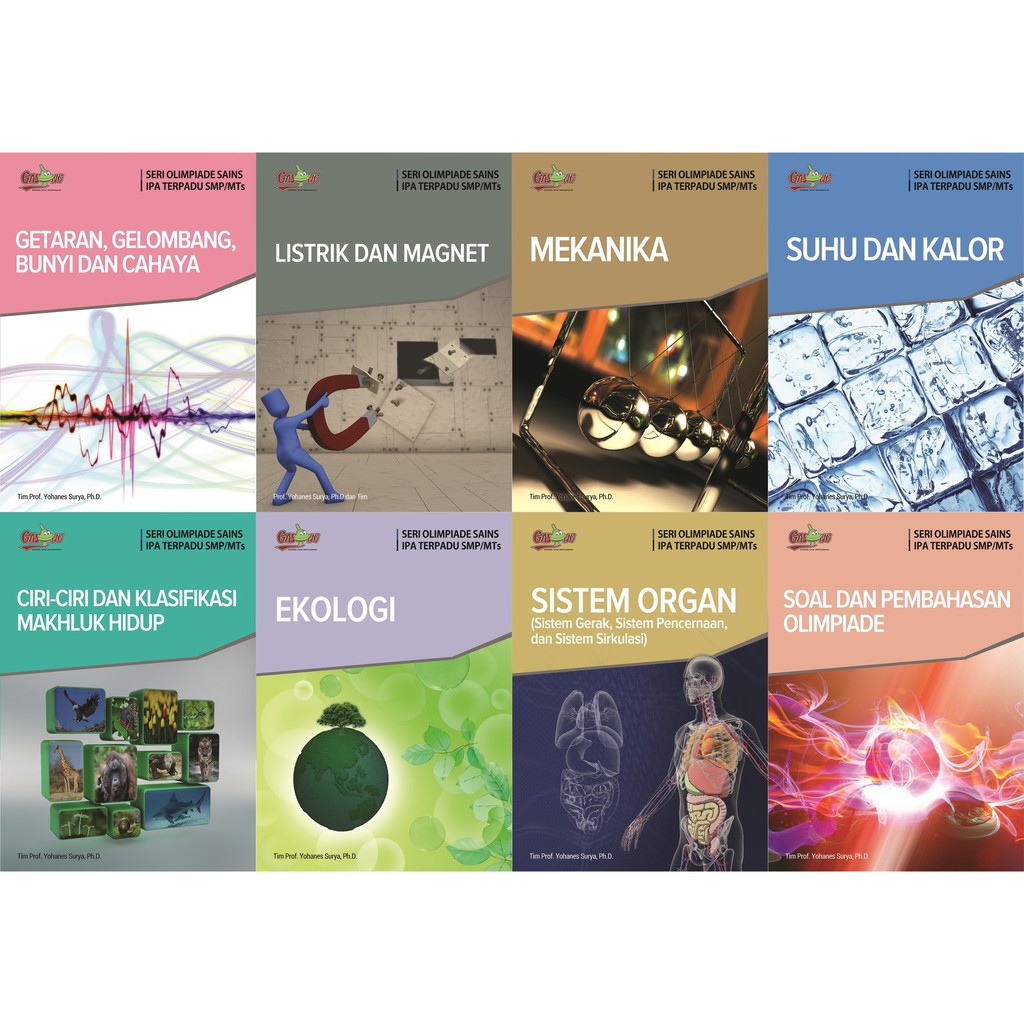 24 Buku Seri Olimpiade SMP Mtk, IPA, IPS by Tim Prof. Yohanes Surya