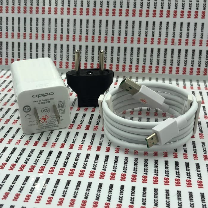 [NEW] CHARGER OPPO VOOC 4A AK779GB ORIGINAL FAST CHARGING KAKI GEPENG