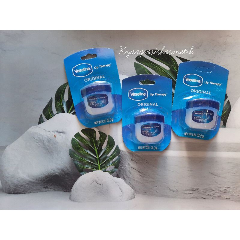 Vaseline Lip Therapy | Lip Balm Vaseline |  Lip Care |  Lipbalm Vaselin Original Pelembab Bibir Alam