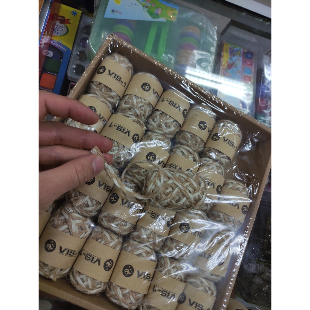 

tali rami kepang putih coklat 10 meter jt 011c