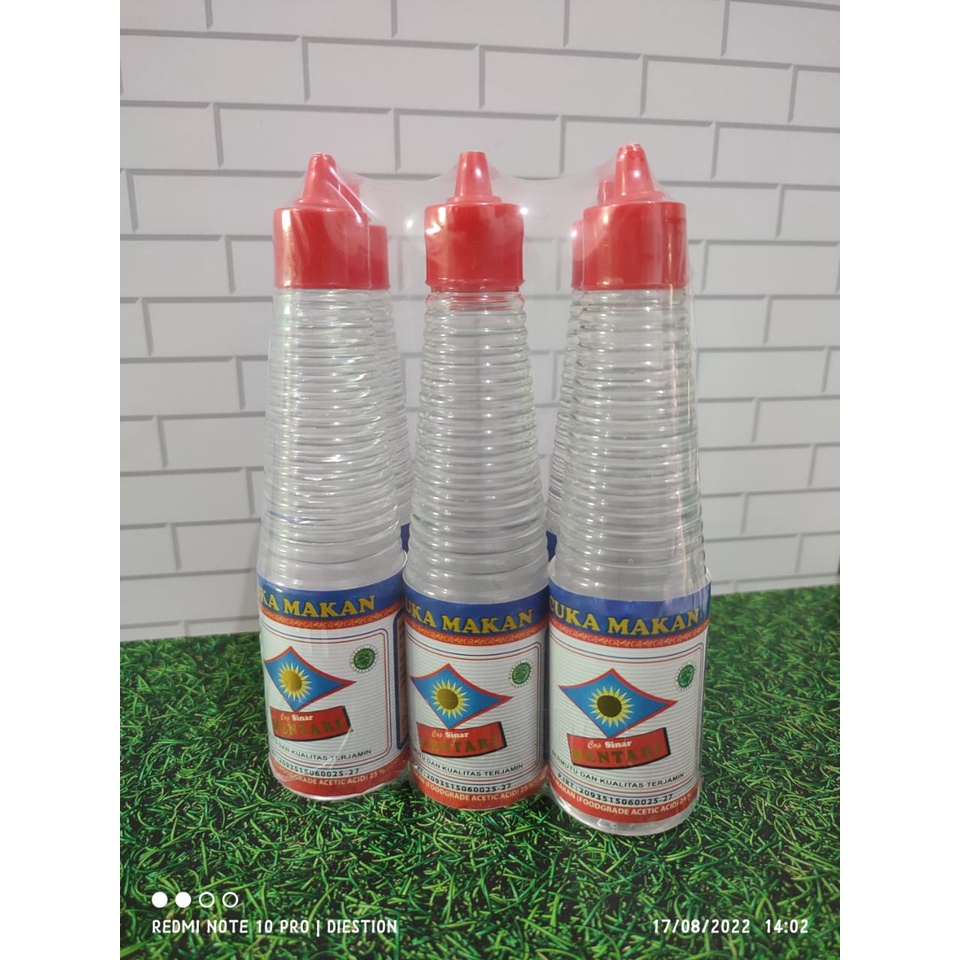 Paket Hemat Cuka Makan Cap Sinar Mentari Isi 6 Botol 150mL [Halal]