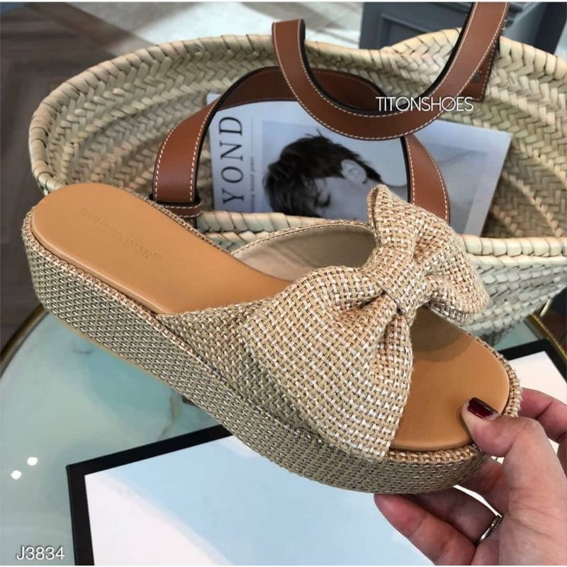 ABBUSHOES YM 15 wedges sandal Vita wanita