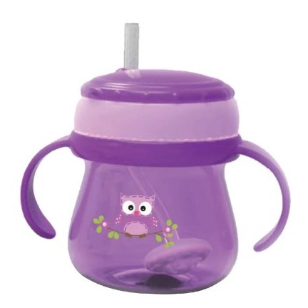 Baby Safe Botol Minum Anak Sedotan Dengan Pemberat Weighted Straw Training Cup 250 ml JP019