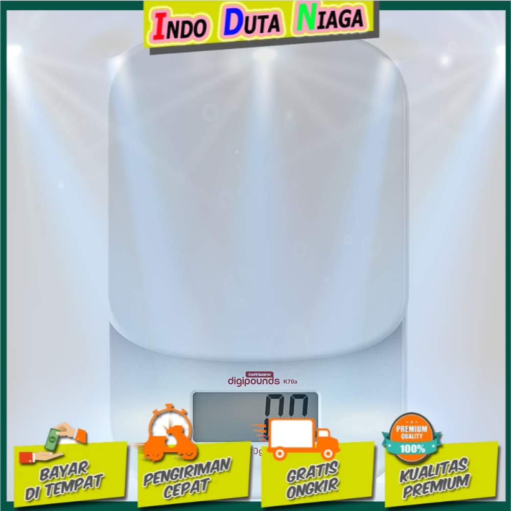 Taffware Digipounds Timbangan Dapur Mini Digital Scale 2000g 0.1g K70a