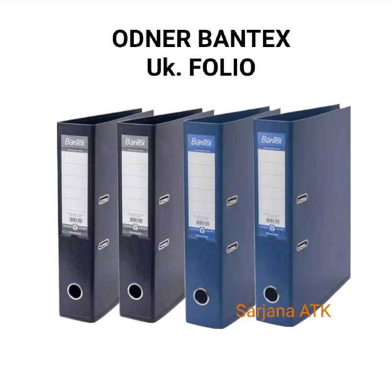 Odner Box File Bantex Folio Biru dan Hitam