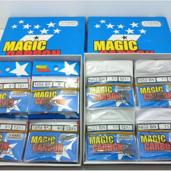 kail magic carbon 1054 1053 lengkap ukuran per box  / kotak ( 40 bungkus )