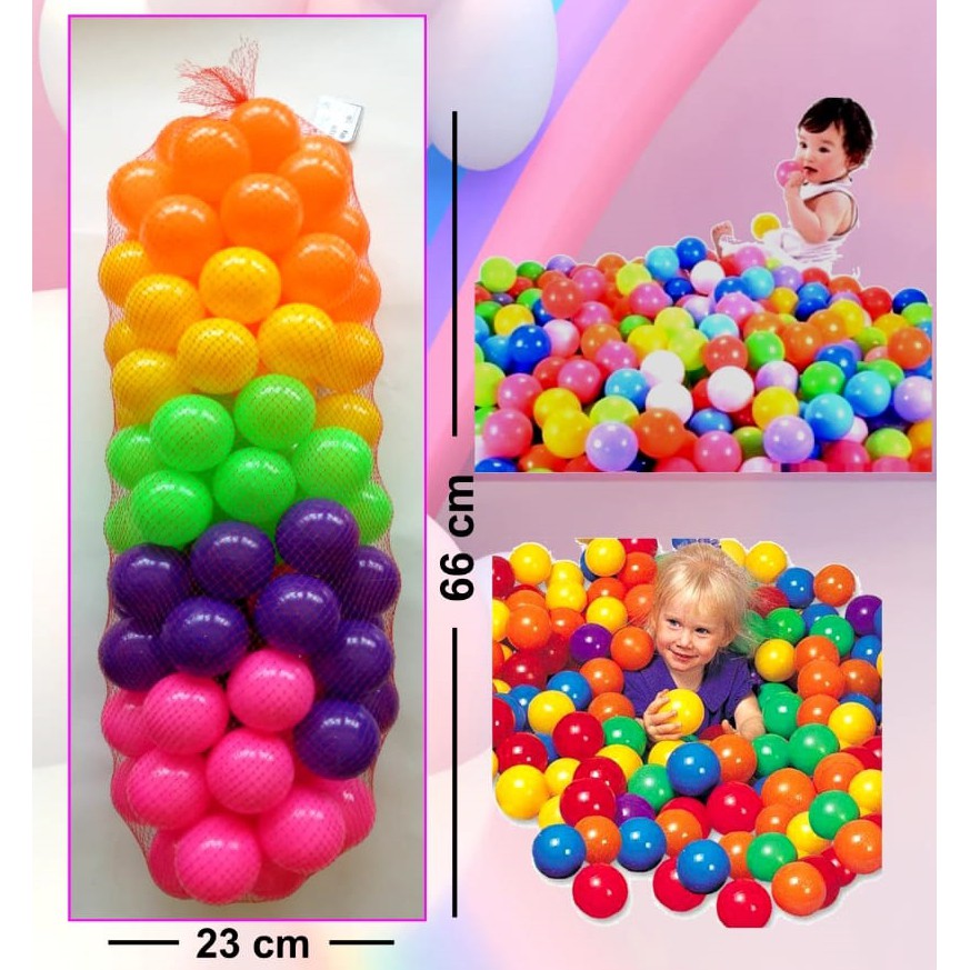 Mandi Bola Isi 100 pcs Mainan Bola Plastik Promo