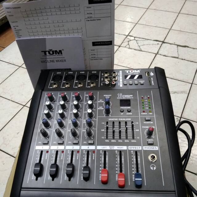 POWER MIXER TUM PMX 402D 4 CHANEL