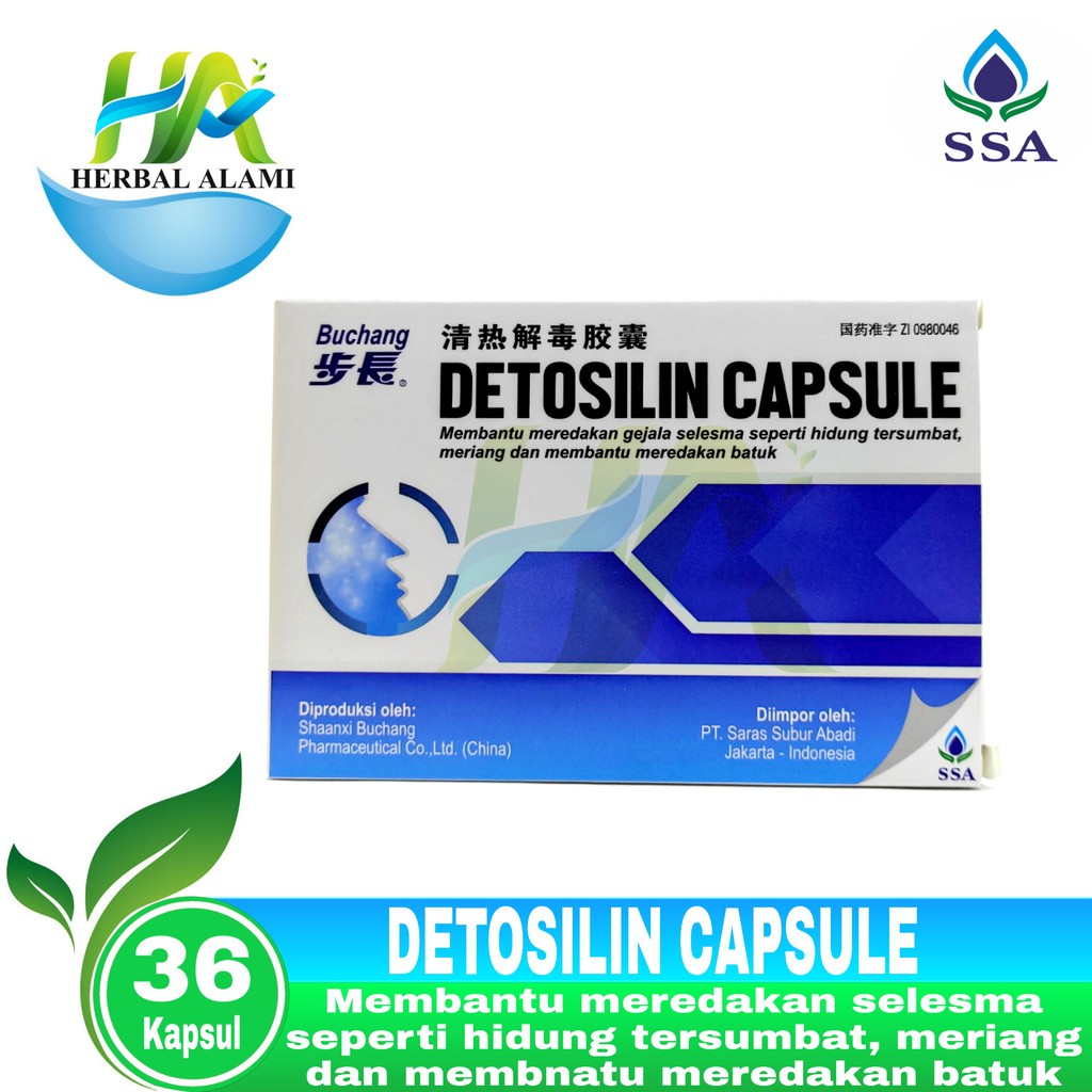 Detosilin Capsule - obat batuk, meriang, flu