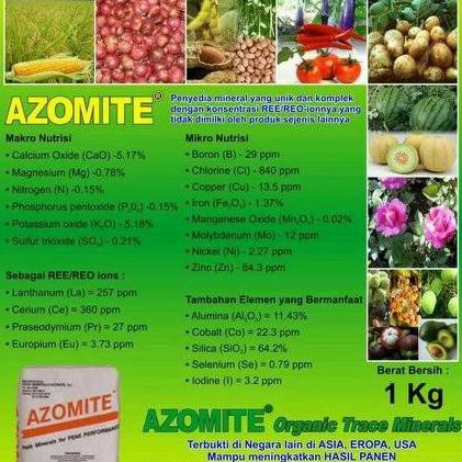 Pupuk azomite 1 Kg