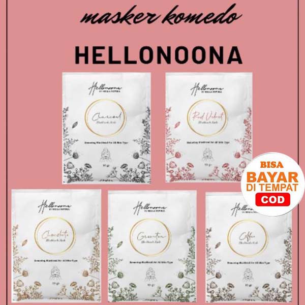 [RESMI] HELLONOONA MASKER GELATIN /MASKER KOMEDO HELLONOONA