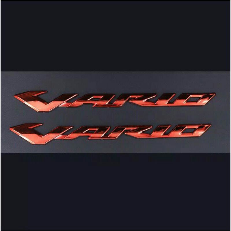 (sepasang) emblm vario timbul 125\150 emblem vario satu set timbul