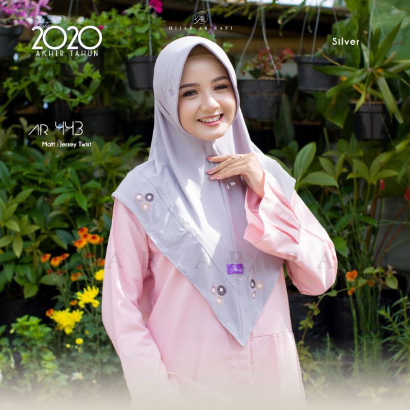 Arrafi Hijab Kode Ar 443 / jilbab kerudung bergo antem instant murah laris-1