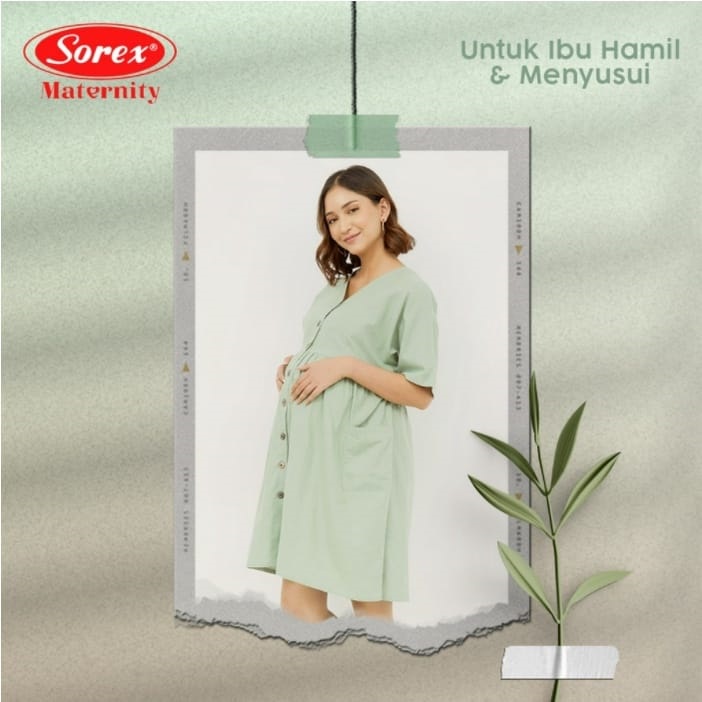 Dress Daster Katun Maternity Untuk Ibu Hamil &amp; Menyusui Sorex / Pakaian Ibu Hamil Sorex JA203 &amp; JA204