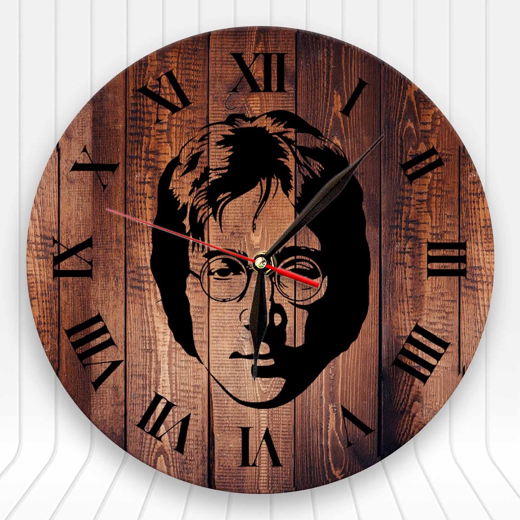 JAM DINDING KAYU UNIK BAND THE BEATLES - DEKORASI RUANGAN KAMAR - HADIAH ULANG TAHUN - BTLS S1-01BTLS-02