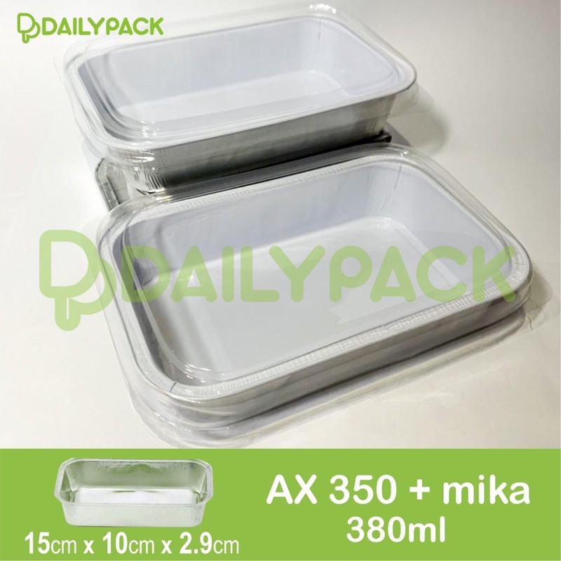 Aluminium Foil Cup AX 350 + Tutup Mika