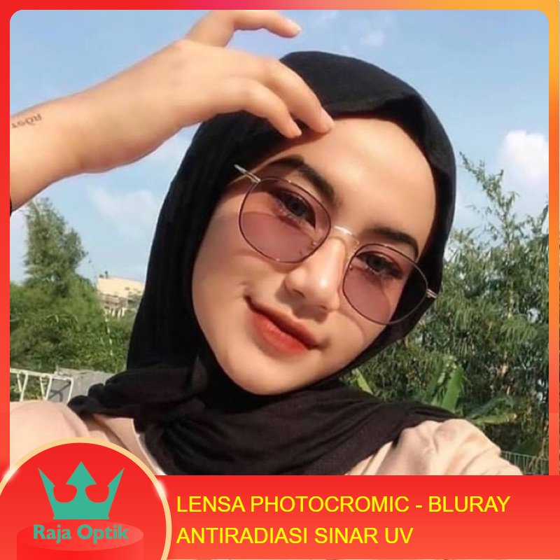 KACAMATA PHOTOCROMIC BLUECROMIC BLUERAY SUPERSIN LENSA MINUS PLUS PROGRESIF PLANO KOREAN STYLISH