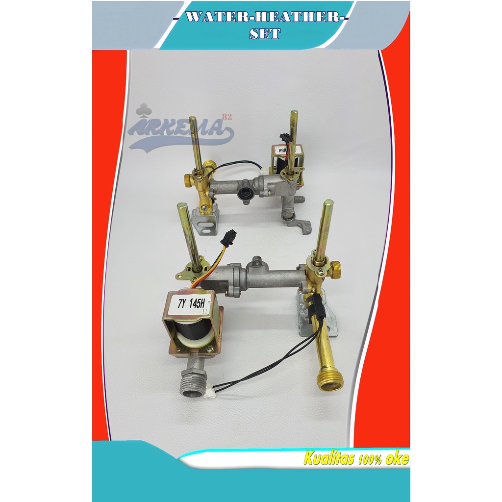 ZERO PRESSURE WATER HEATER SET | PIPA SLONOID GAS SET | VALVE SELONOID MAGNETIC PRESURE SWITCH