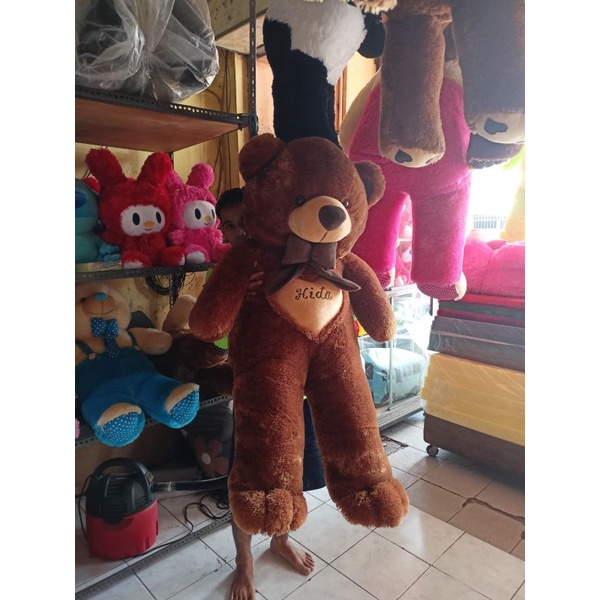 Boneka Beruang Teddy Bear Super Jumbo 1,2 meter 120cm Free nama