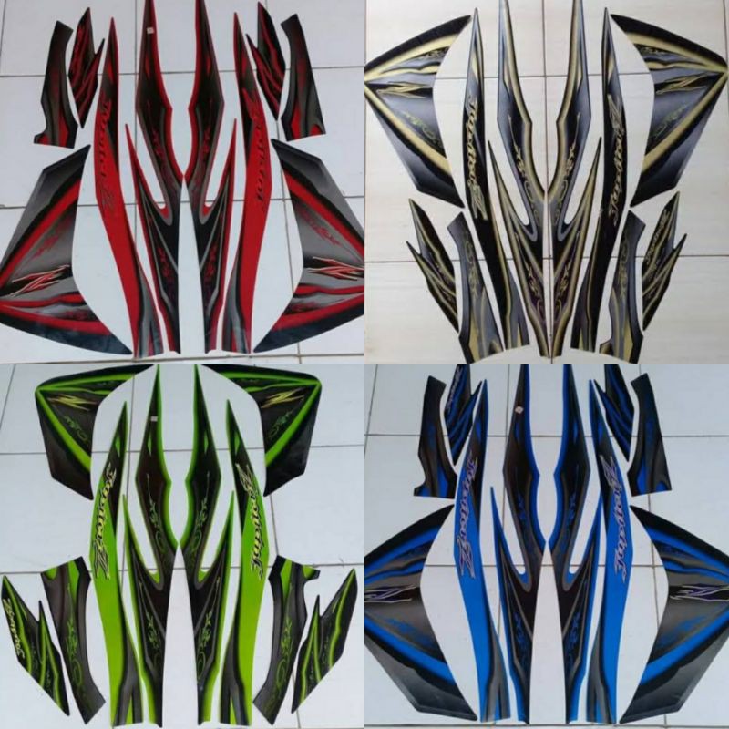 (Bisa COD) Striping Yamaha motor Jupiter Z series standar ori 2010-2011 sticker lis JupiterZ robot