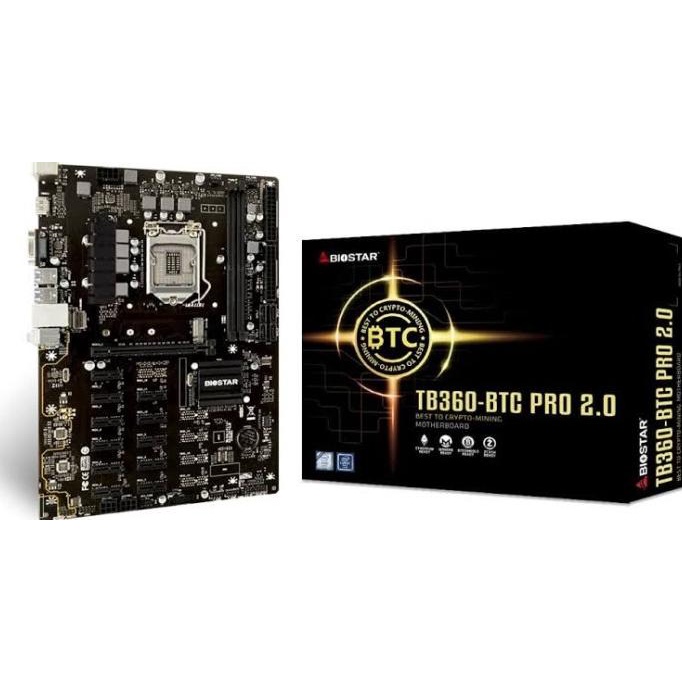 Motherboard Biostar Tb360 - Btc Pro / Bitcoin Miner Mining / Lga 1151