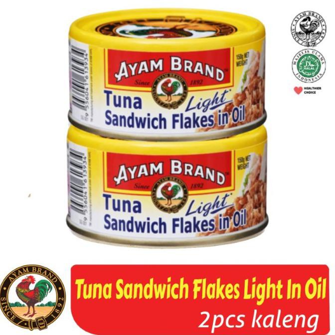 

Terbaru Ikan Tuna Kaleng Sandwich Flakes In Oil Ayam Brand 150Gr Isi 2 Pcs