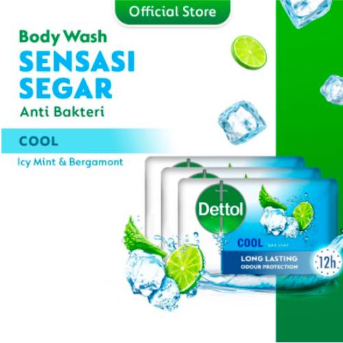 Promo Harga Dettol Bar Soap Cool 100 gr - Shopee