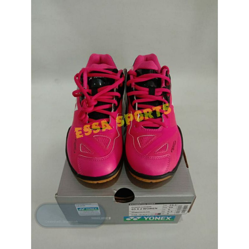 SEPATU YONEX SHB 65 X2 LADIES SHB 65X2 WOMEN SHB65X2M PINK BLACK