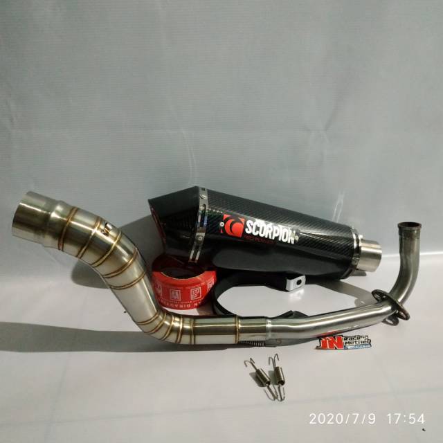 KNALPOT SCORPION KARBON VARIO  NMAX PCX AEROX XMAX DAN LAIN LAIN