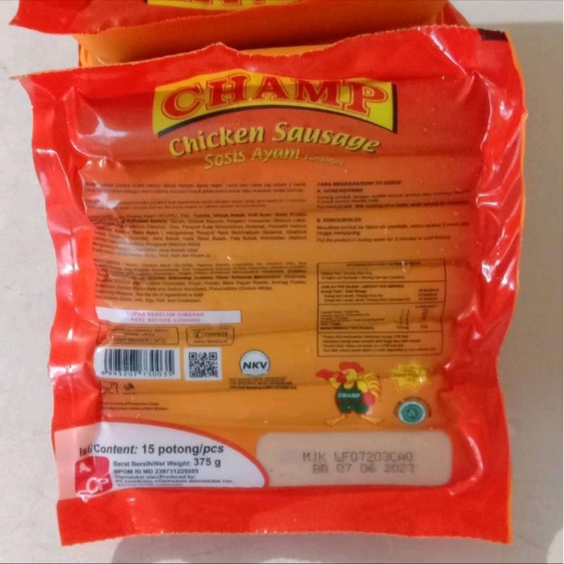 

CHAMP SOSIS AYAM 375 GR