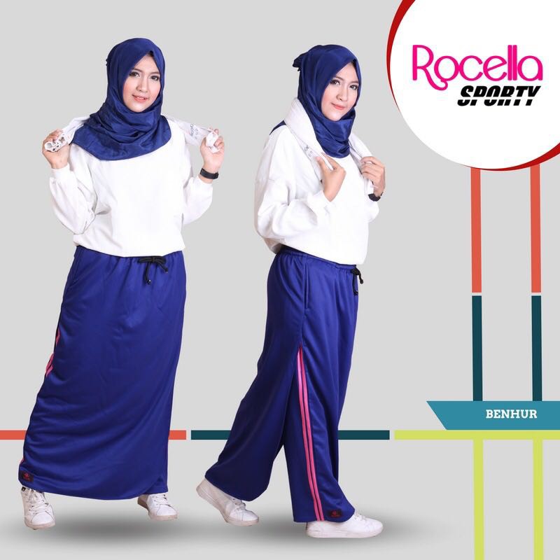 ROCELLA SPORTY Rok  Celana  Olahraga  Muslimah  Shopee Indonesia