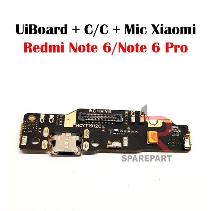 FLEXIBLE PAPAN CAS XIAOMI REDMI NOTE 6 / NOTE 6 PRO PAPAN KONEKTOR CAS / CHARGER + MIC