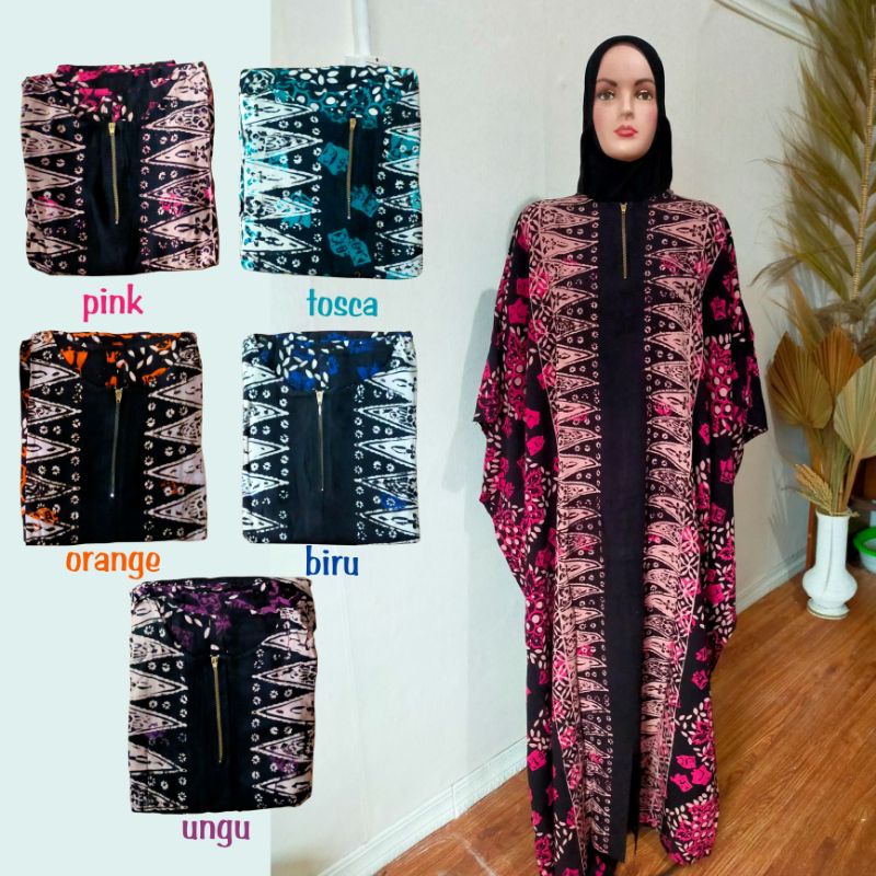 DASTER KAFTAN JUMBO BAHAN KATUN DINGIN BY SHELLASAUKIA