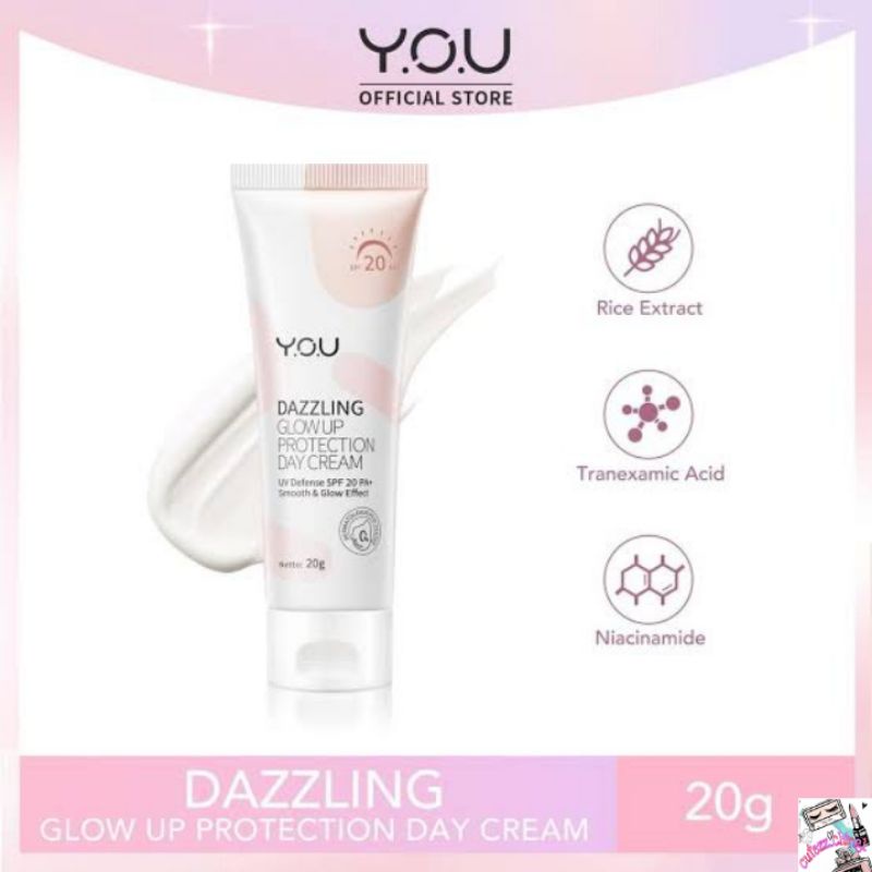 ☃Cutezz_ching1☃YOU Dazzling Glow Up Protection Day Cream 20g