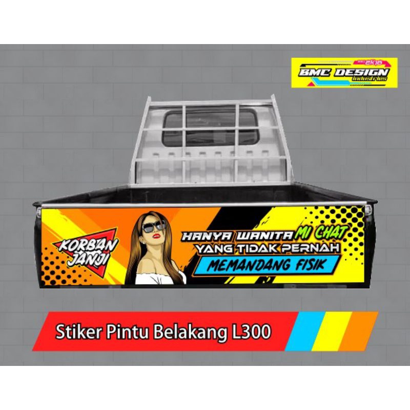 stiker pintu bak belakang L300